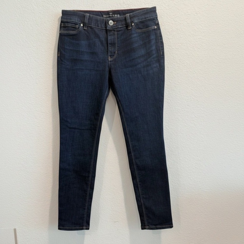 White House Black Market The Jegging Dark Wash Skinny Jeans Petite 8P Indigo
